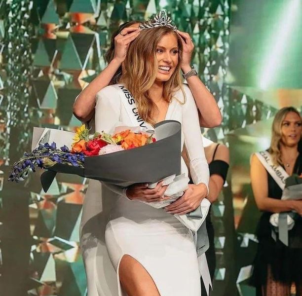 Moraya Wilson after winning the title of Miss Universe Australia 2023