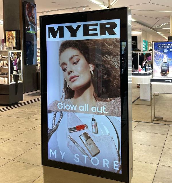 Moraya Wilson as the face of Myer's beauty campaigns