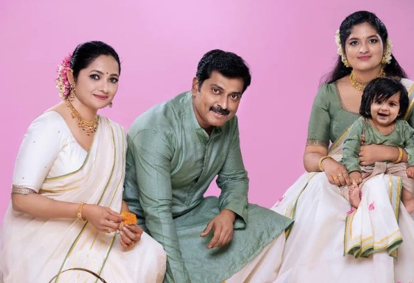 Narain Ram with his family