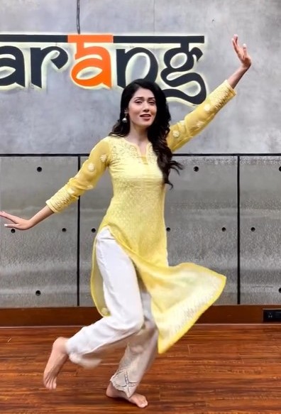 Navisha Raj Kashyap during a dance session