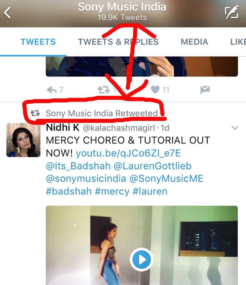 Nidhi Kumar's dance cover retweeted by Sony Music India