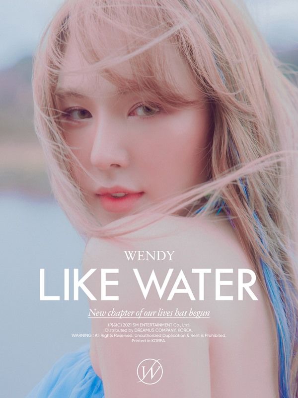 Poster of the 2021 EP 'Like Water' by Wendy of Red Velvet