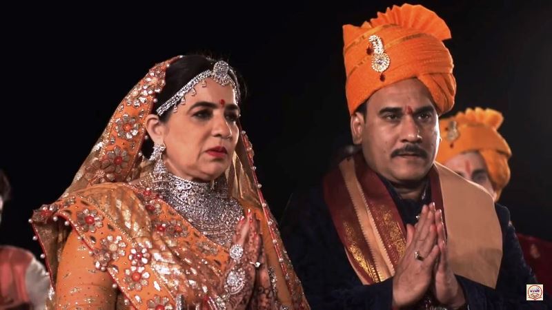 Pradeep Rathod with his wife
