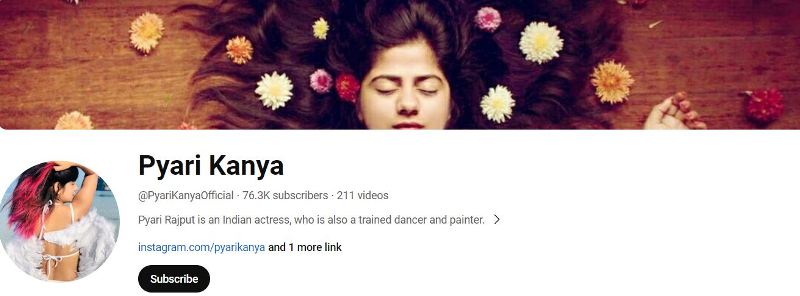 Pyaari Rajput's YouTube channel