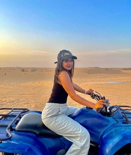 Sanjana Anand during her vacation