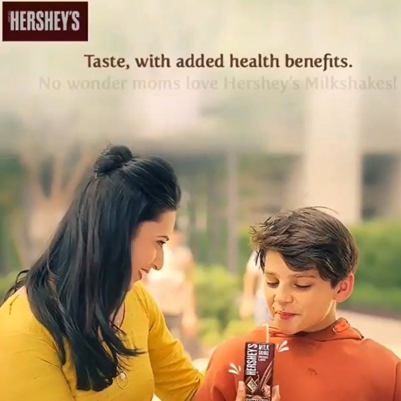 Sartaaj Kakkar promoting Hershey's milkshake 
