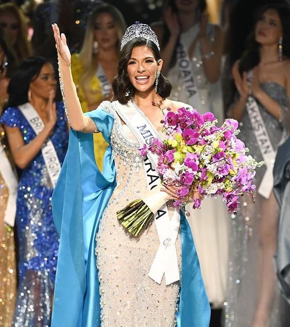 Sheynnis Palacios after winning the Miss Universe 2023 crown
