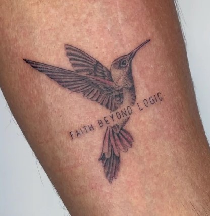 Siddharth Mallya's 'Faith Beyond Logic' tattoo on his left arm
