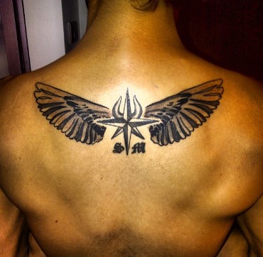 Siddharth Mallya's tattoo on his back