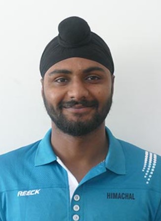 Surinder Singh in Himachal Pradesh jersey during a national tournament