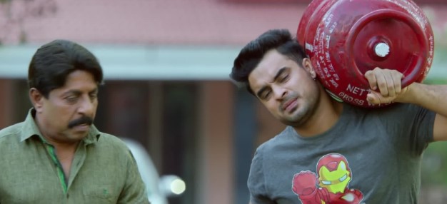Tovino Thomas (right) in a still from the film 'You Too Brutus' (2015)