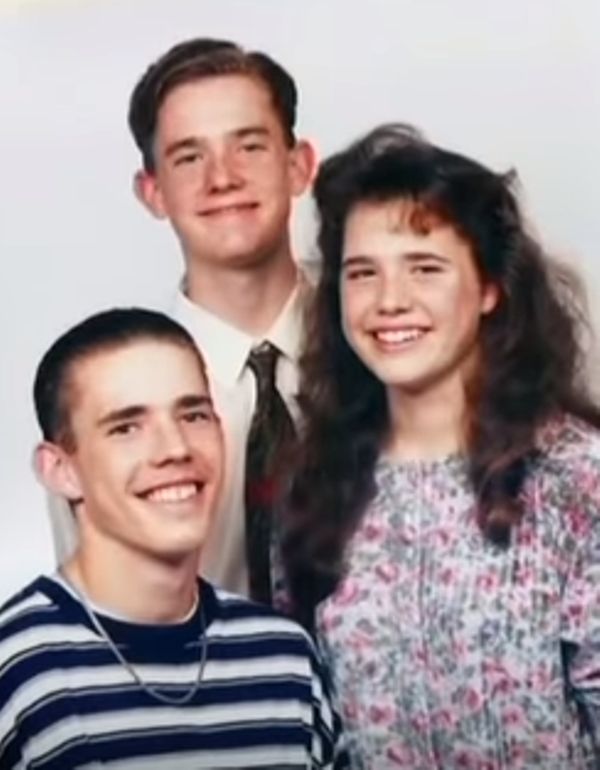 Ty Carter (centre) with his siblings