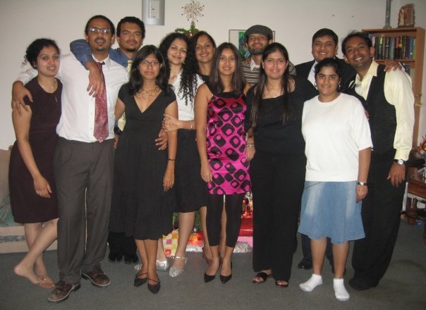 Urmila Rosario (fifth from left) during her early sports management years