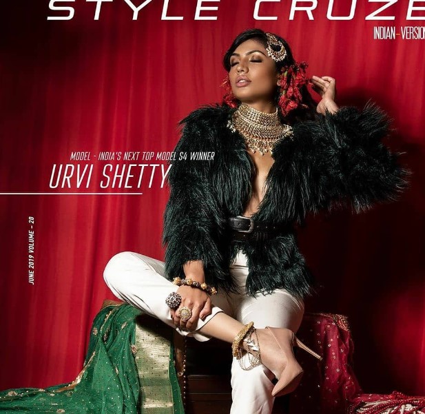 Urvi Shetty on the cover of Style Cruze magazine