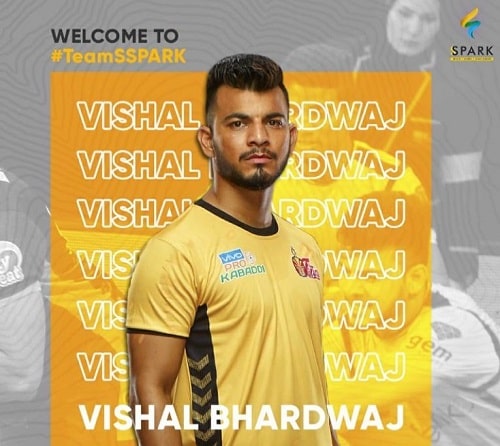 Vishal Bhardwaj in a print ad of Spark Sports