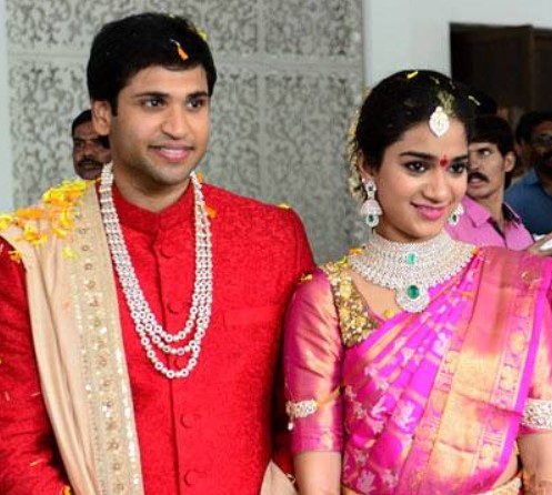 A Picture of Revanth Reddy's daughter and son-in-law