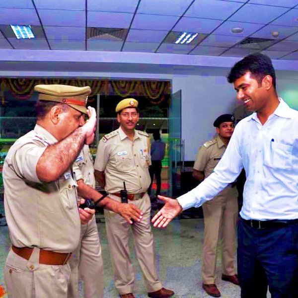 A photo of Abhishek Singh taken while he was serving as the Deputy Commissioner in New Delhi