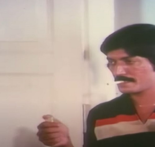 A still of Devaraj from the film Thrishula
