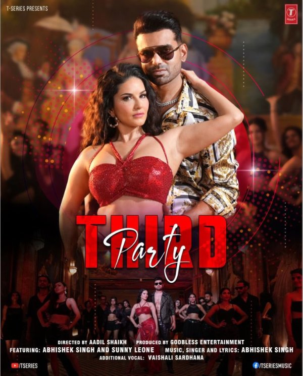 Abhishek Singh on the poster of his debut rap Third Party