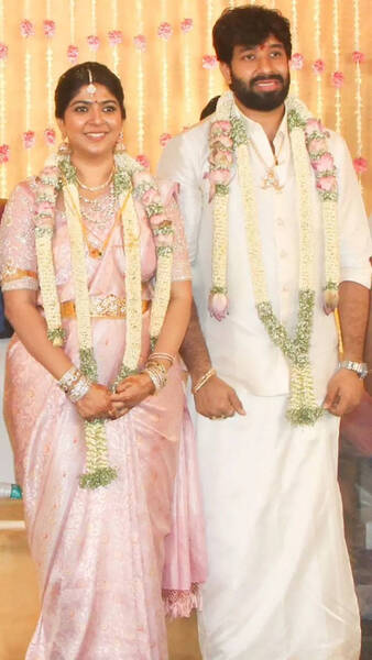 Aishwarya Prabhu with Adhik Ravichandran