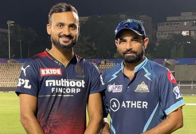 Akash Deep with Mohammed Shami (right)