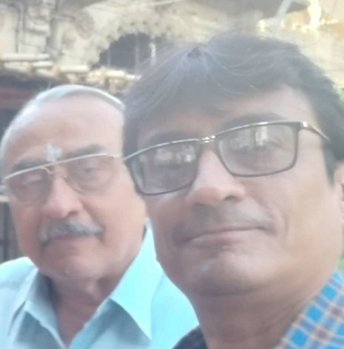 Amit Bhatt with his father