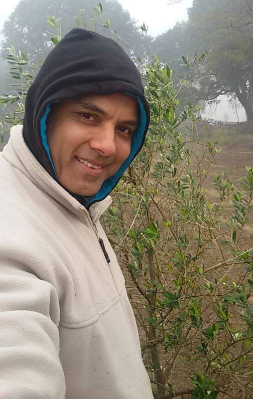 Bhupinder Singh at his farm