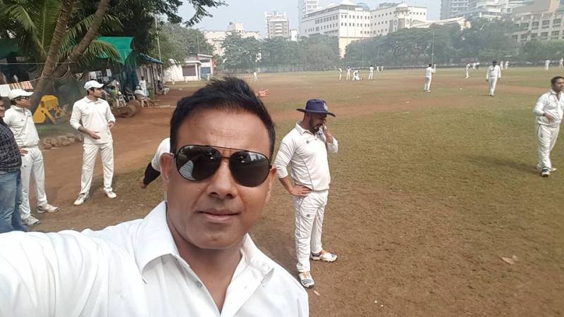 Bhupinder Singh during a cricket match