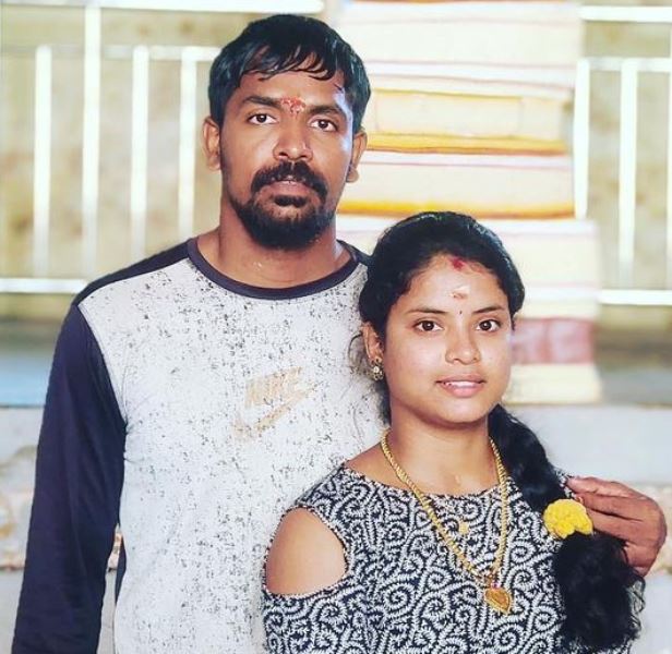 Chandran Ranjith with his wife