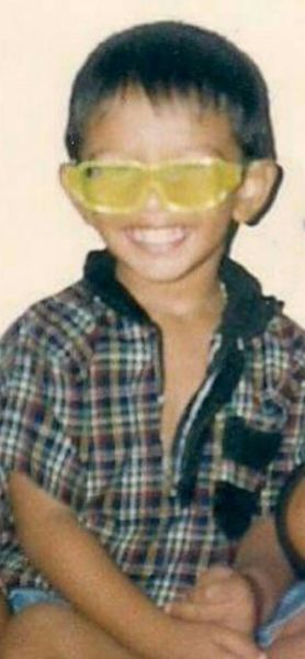 Childhood picture of Arjun M. R.