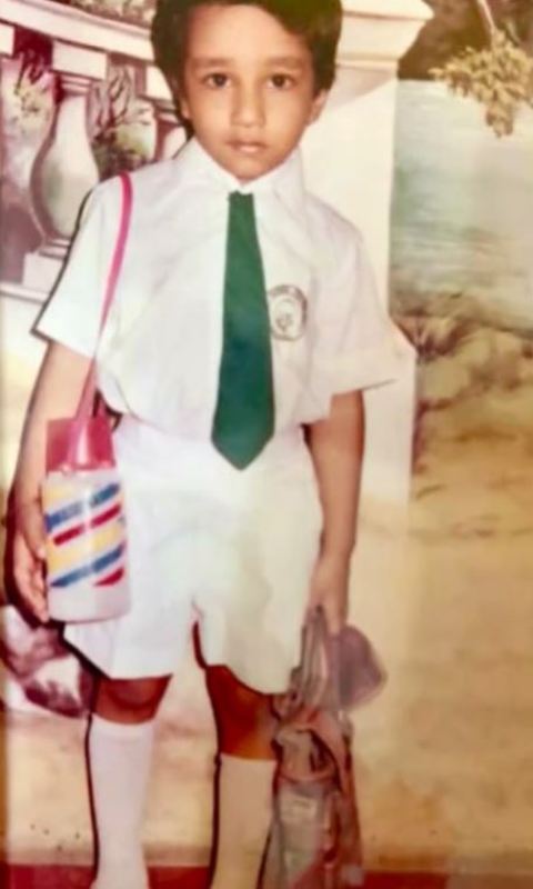 EPR in his school uniform