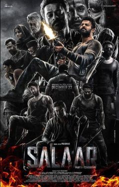 Easwari Rao on the poster of the film Salaar: Part 1 - Ceasefire