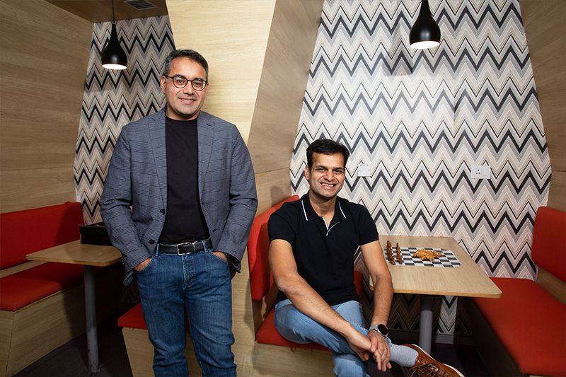 Friends turned business partners, Kunal Bahl (left) and Rohit Bansal (right)