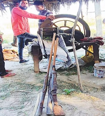 Guns found at Bhupinder Singh's farm