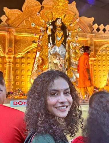 Himika Bose at Durga Puja