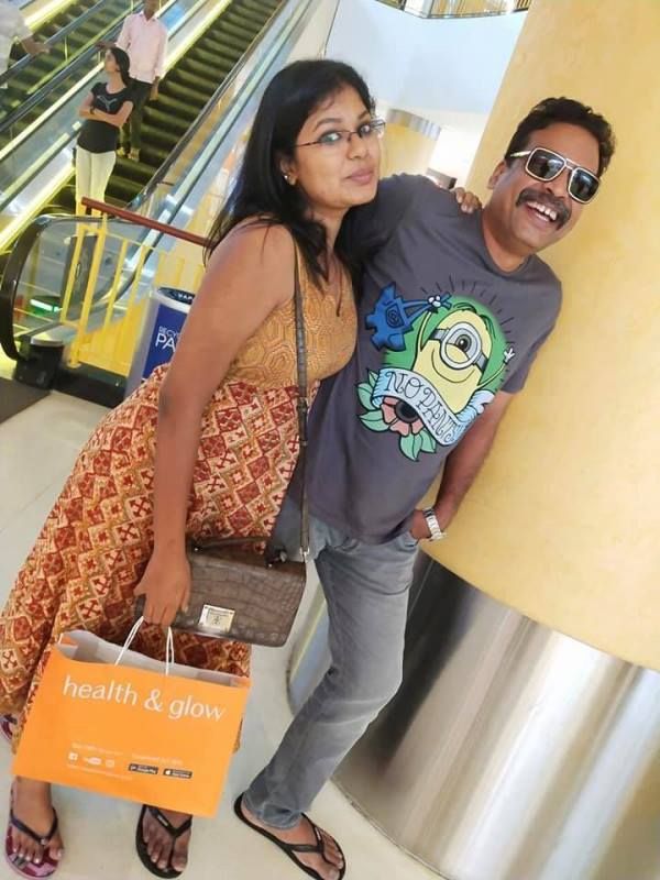 John Vijay with his wife