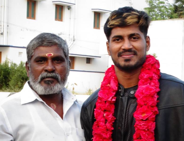 K Prapanjan with his father