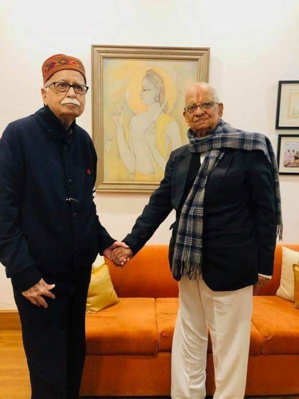 K. Parasaran with L. K. Advani