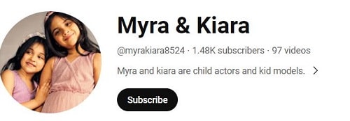Kiara Khanna and her sister's YouTube channel