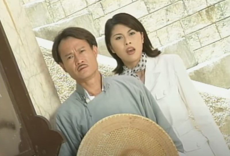 Lai Suk-yin in a still from the 1996 Cantonese TV series 'Vampire Expert II'