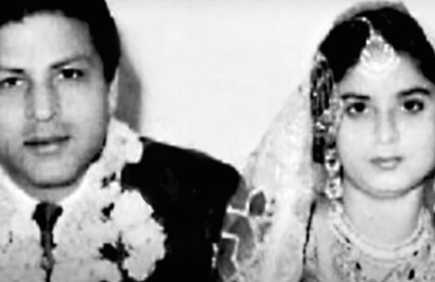 Lateef Fatima Khan and her husband, Meer Taj Mohammed Khan on their wedding day