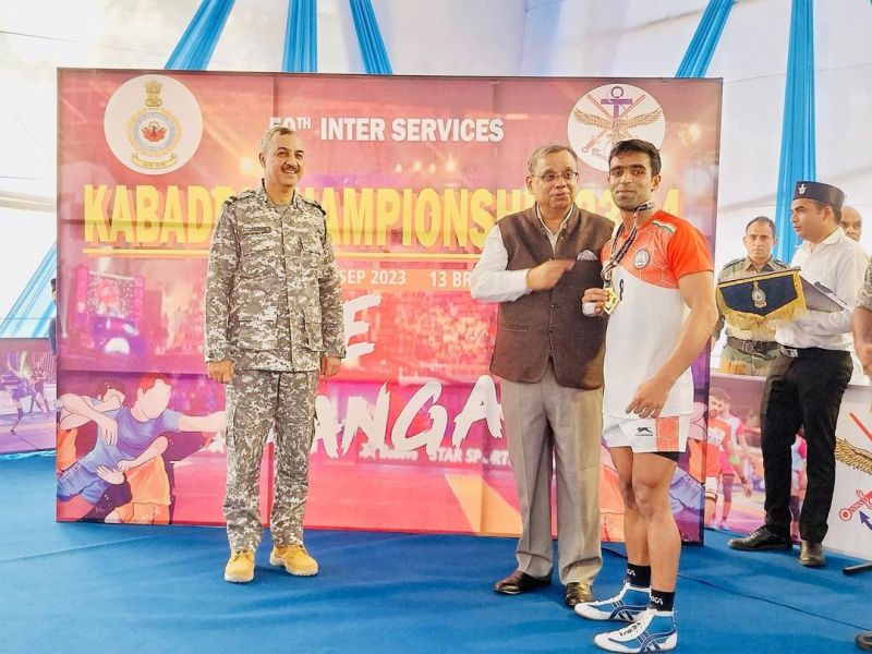 Lucky Sharma at the 50th Inter Services Kabaddi Championship