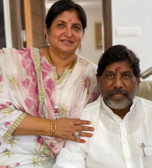 Mallu Bhatti Vikramarka with his wife, Nandini Mallu