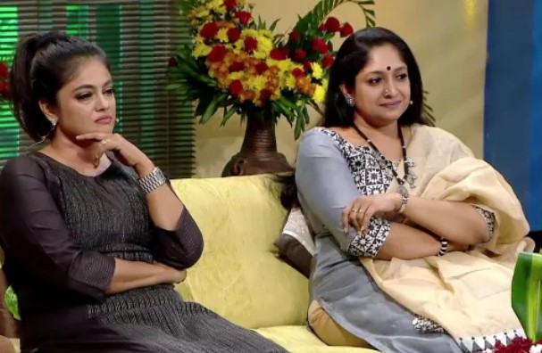 Manju Pillai in a still from a live talk show