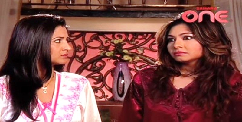 Monaz Mevawalla (right) in a still from the TV series 'Jhilmil Sitaaron Ka Aangan Hoga'