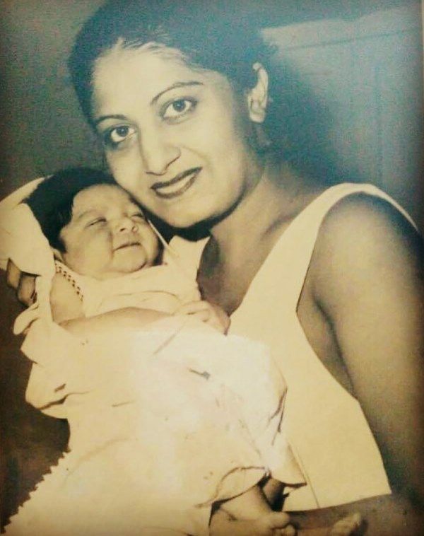 Monaz Mevawalla's mother holding her