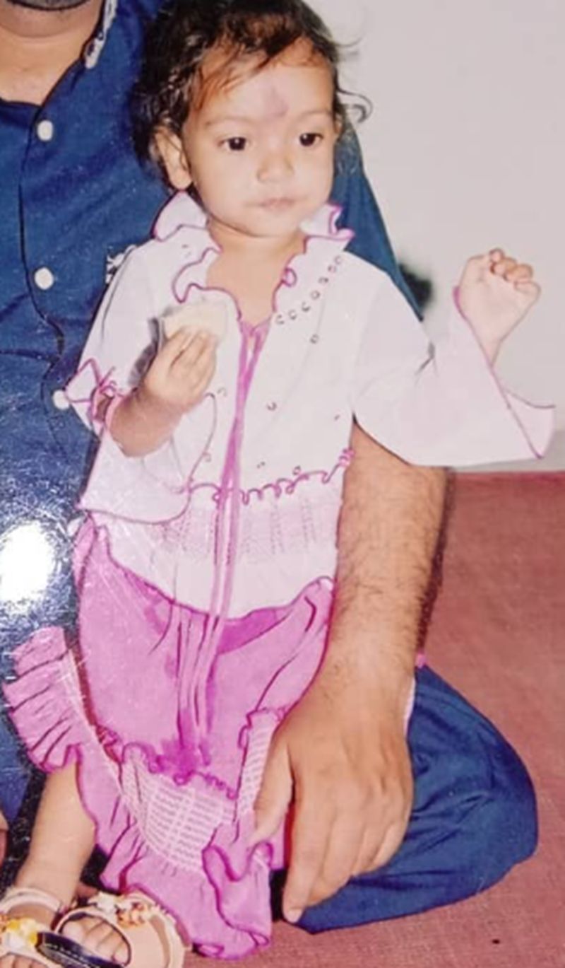 Nishtha Sharma when she was a child