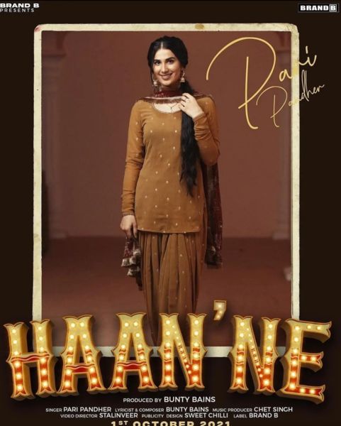 Pari Pandher's song titled 'Haan'ne,' written by Gill Machhrai