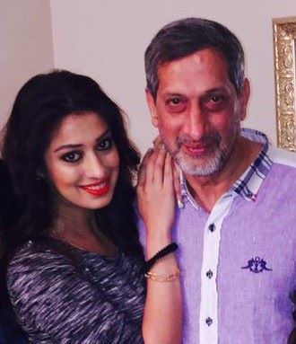 Raai Laxmi with her father