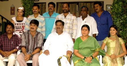 Raai Laxmi with the cast and crew of the film Kanchanamala Cable TV